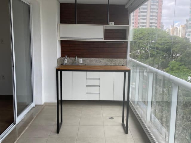 Foto do Apartamento - Apartamento para venda e locação em Vila Olímpia com 1 quarto, sendo 1 suíte , 43m² | Correteria Imóveis