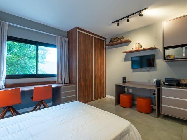 Apartamento com 25m² 1 quarto e 1 banheiro, à venda, no bairro Moema em São Paulo