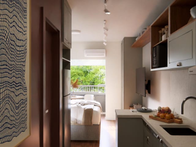 Apartamento com 25m² 1 quarto e 1 banheiro, à venda, no bairro Vila Olímpia em São Paulo