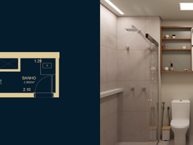 Apartamento com 25m² 1 quarto e 1 banheiro, à venda, no bairro Vila Olímpia em São Paulo