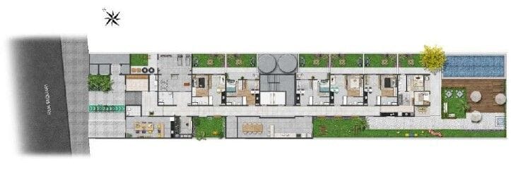 Planta do Apartamento - Apartamento à venda 1 Quarto, 1 Suite, 27.26M², Mooca, São Paulo - SP | Lares e Andares Imóveis