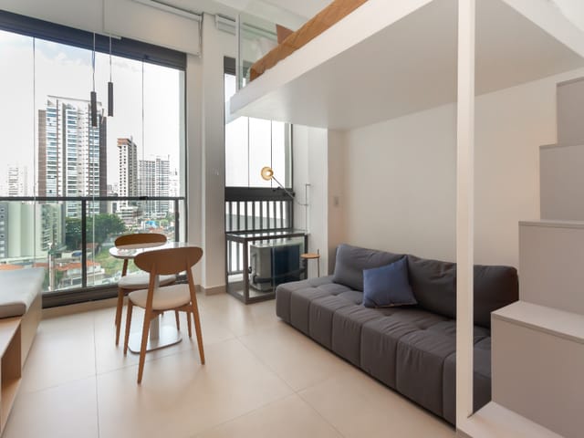 Apartamento com 29m² 1 quarto e 1 banheiro, à venda, no bairro Brooklin em São Paulo