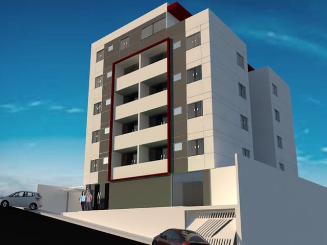 Apartamento com 550m² 2 quartos e 2 banheiros, à venda, no bairro São Lucas em Belo Horizonte