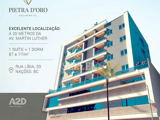 Apartamento com 165m² 2 quartos e 1 banheiro, à venda, no bairro Nações em Balneário Camboriú