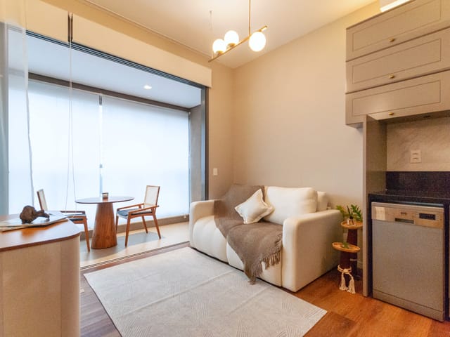 Apartamento com 33m² 1 quarto e 1 banheiro, à venda, no bairro Vila Nova Conceição em São Paulo