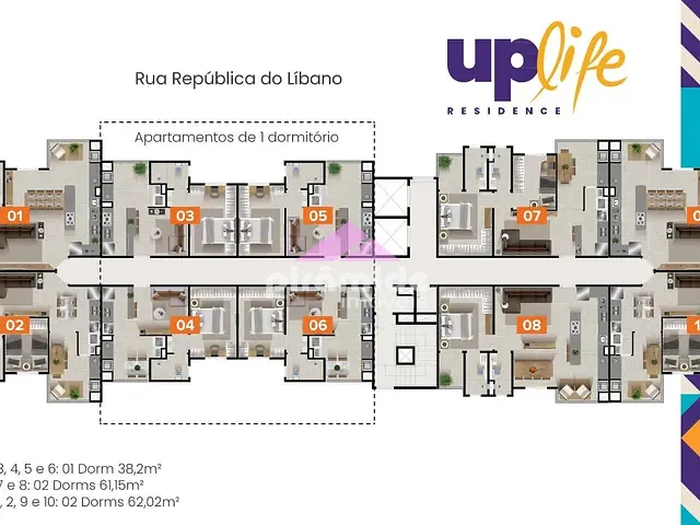 Apartamento com 62m² 2 quartos e 2 banheiros, à venda, no bairro Jardim Oswaldo Cruz em São José dos Campos