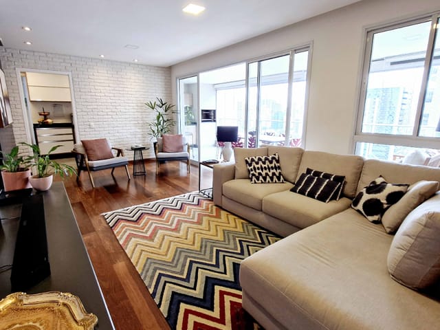 Foto do Apartamento - Apartamento para venda em Cidade Monções com 3 quartos, sendo 3 suítes , 134m² | Correteria Imóveis