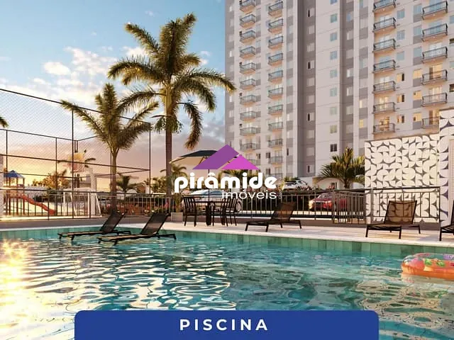 Apartamento com 46m² 2 quartos e 2 banheiros, à venda, no bairro Galo Branco em São José dos Campos
