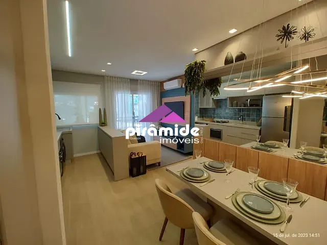 Apartamento com 46m² 2 quartos e 2 banheiros, à venda, no bairro Galo Branco em São José dos Campos