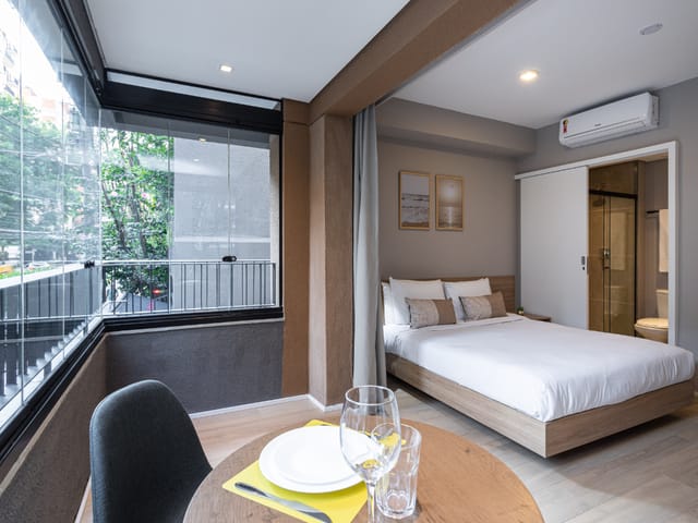 Apartamento com 38m² 1 quarto e 1 banheiro, à venda, no bairro Jardim Paulista em São Paulo