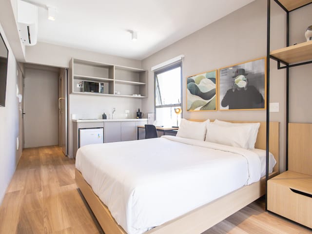 Apartamento com 22m² 1 quarto e 1 banheiro, à venda, no bairro Cerqueira César em São Paulo