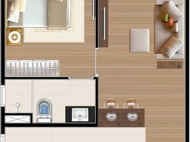 Foto do Apartamento - Apartamento com 1 dormitório à venda, 35 m² por R$ 298.000,00 - Jardim Aquarius - São José dos Campos/SP | RUSSI IMÓVEIS