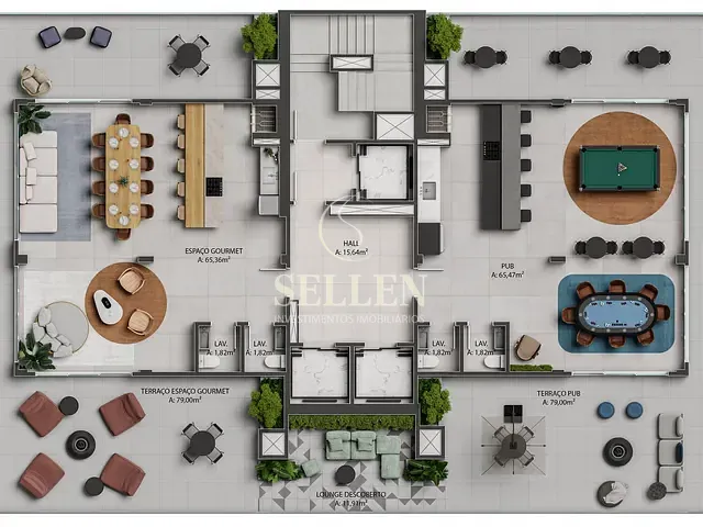 Apartamento 2 quartos e 3 banheiros, à venda, no bairro praia brava de itajaí em Itajaí