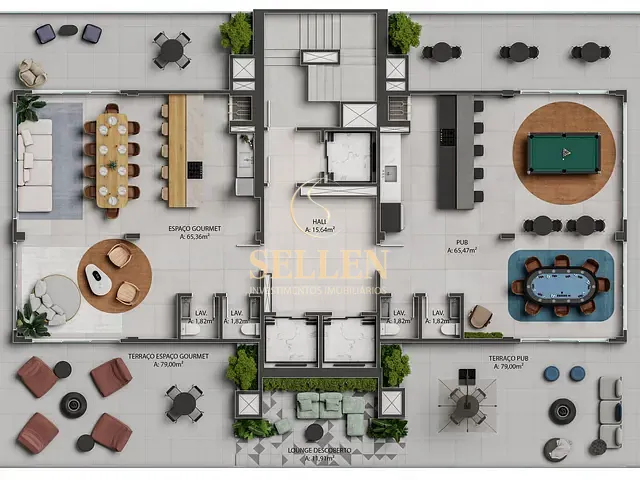 Apartamento 2 quartos e 3 banheiros, à venda, no bairro praia brava de itajaí em Itajaí