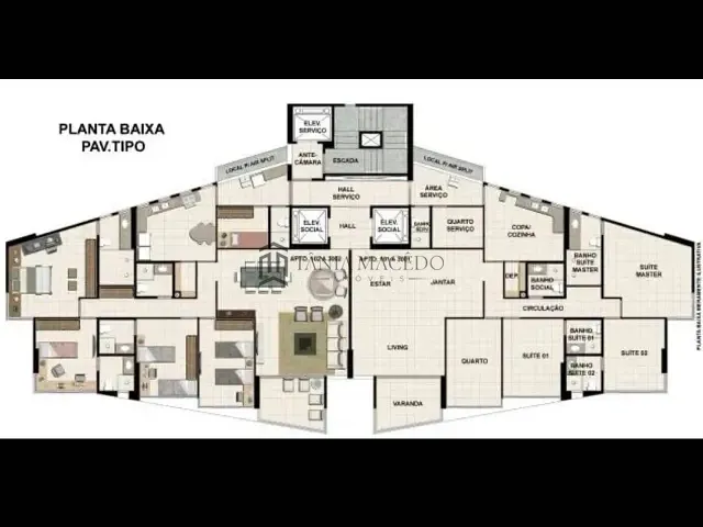 Apartamento 4 quartos e 5 banheiros, à venda, no bairro Boa Viagem em Recife