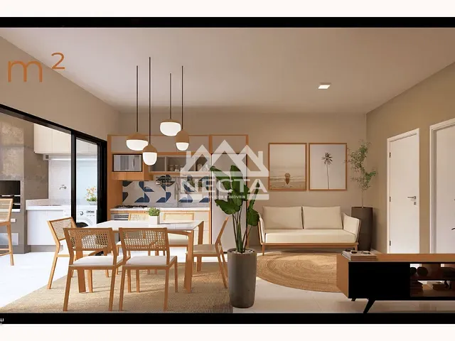 Apartamento com 44m² 1 quarto e 1 banheiro, à venda, no bairro Massaguaçu em Caraguatatuba