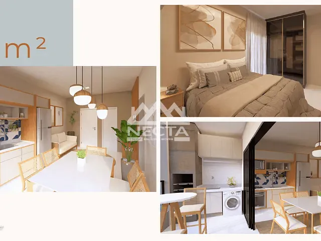 Apartamento com 44m² 1 quarto e 1 banheiro, à venda, no bairro Massaguaçu em Caraguatatuba