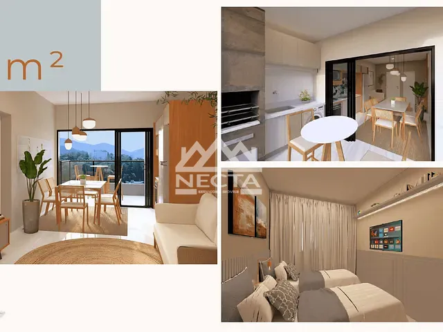 Apartamento com 44m² 1 quarto e 1 banheiro, à venda, no bairro Massaguaçu em Caraguatatuba