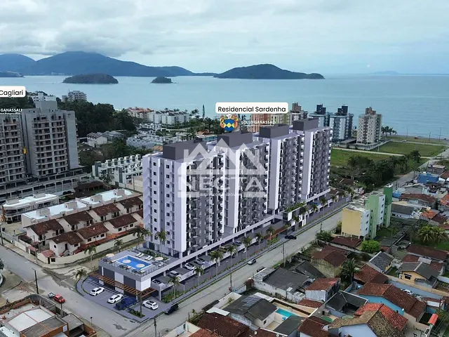 Apartamento com 44m² 1 quarto e 1 banheiro, à venda, no bairro Massaguaçu em Caraguatatuba