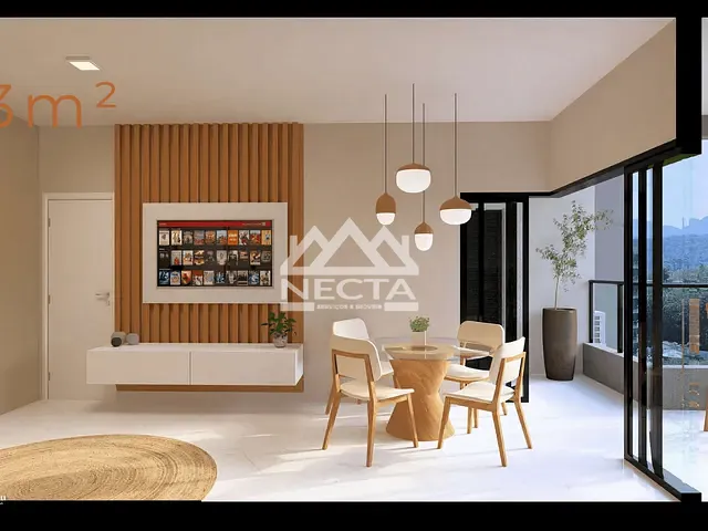 Apartamento com 44m² 1 quarto e 1 banheiro, à venda, no bairro Massaguaçu em Caraguatatuba