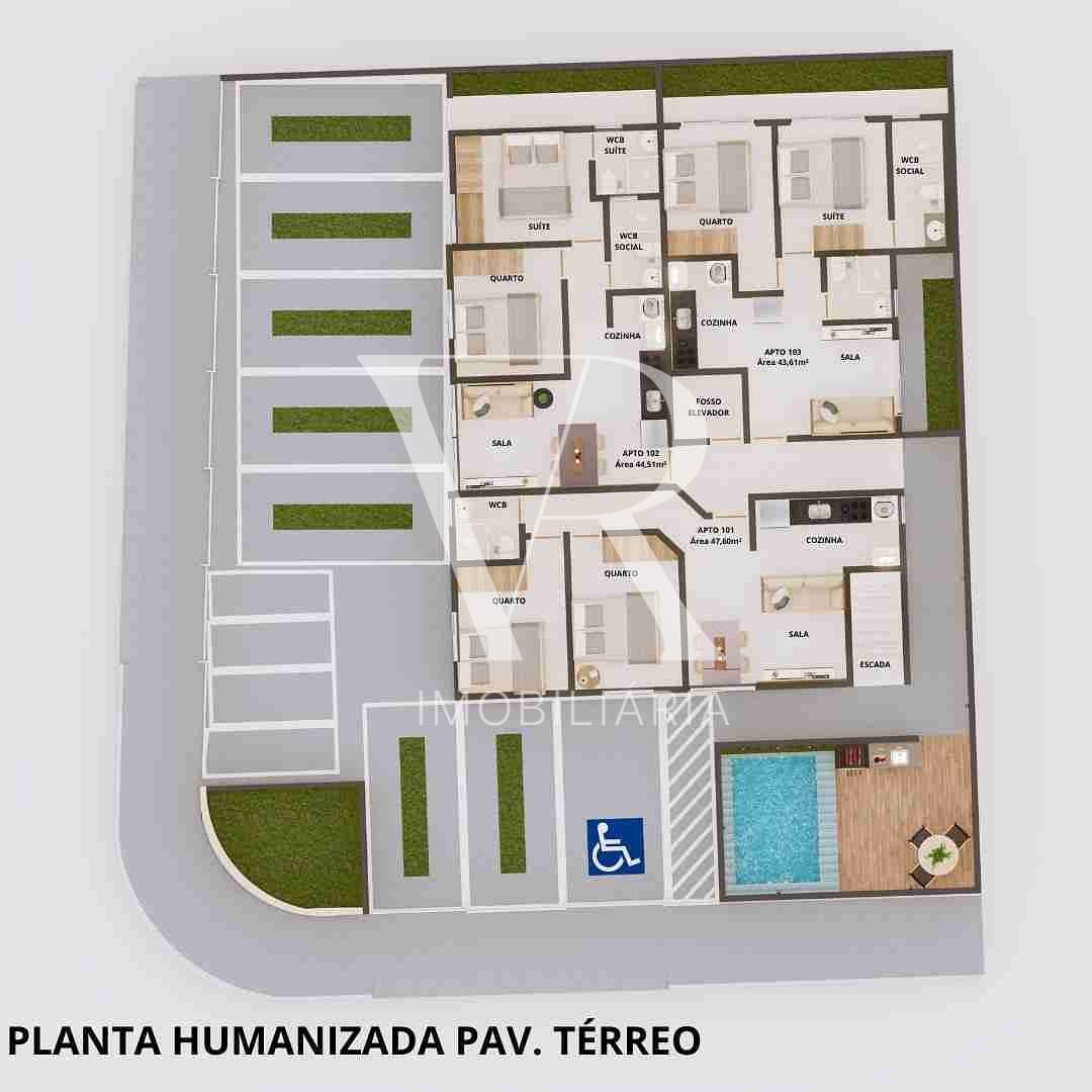 Apartamento à venda com 2 quartos, 51m² - Foto 4