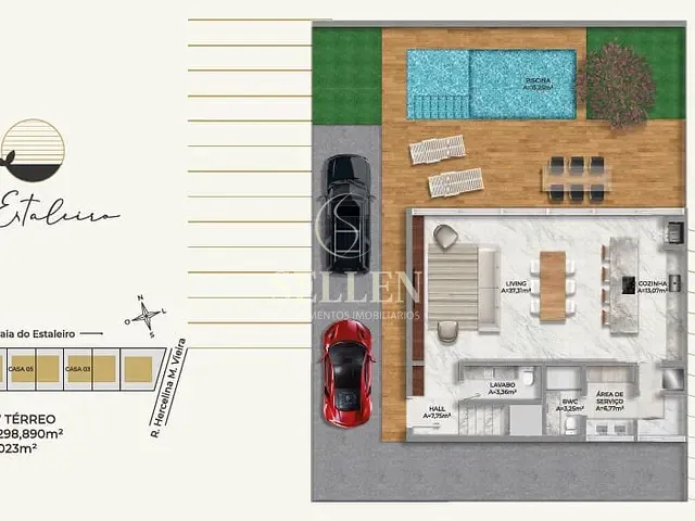Apartamento com 349m² 4 quartos e 1 banheiro, à venda, no bairro Praia do Estaleiro em Balneário Camboriú
