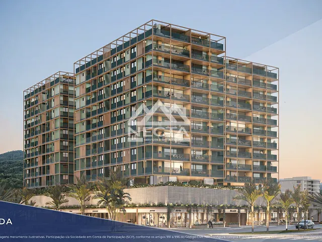 Apartamento com 50m² 1 quarto e 2 banheiros, à venda, no bairro Centro em Caraguatatuba