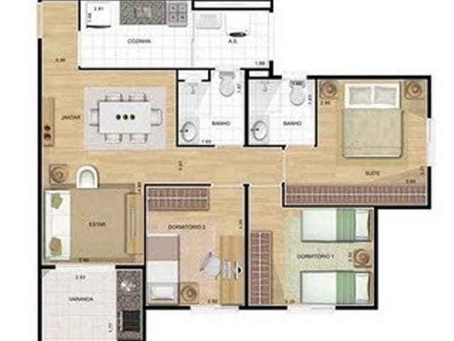 Foto do Apartamento - Apartamento residencial para venda e locação, Vila Sanches, São José dos Campos. | INDEPENDENCE NEGOCIOS IMOBILIARIOS LTDA