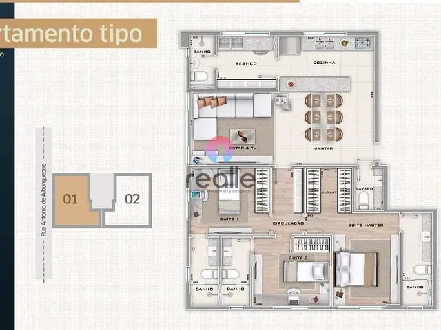 Apartamento com 780m² 3 quartos e 4 banheiros, à venda, no bairro Savassi em Belo Horizonte