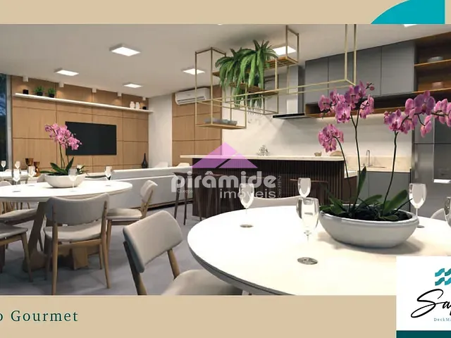 Apartamento com 118m² 3 quartos e 2 banheiros, à venda, no bairro Praia das Palmeiras em Caraguatatuba