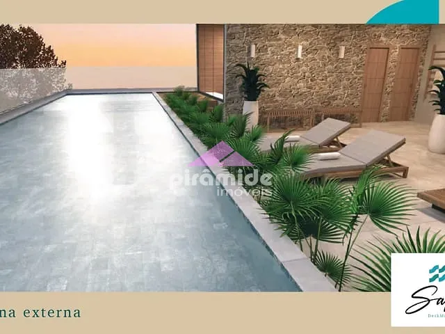 Apartamento com 118m² 3 quartos e 2 banheiros, à venda, no bairro Praia das Palmeiras em Caraguatatuba