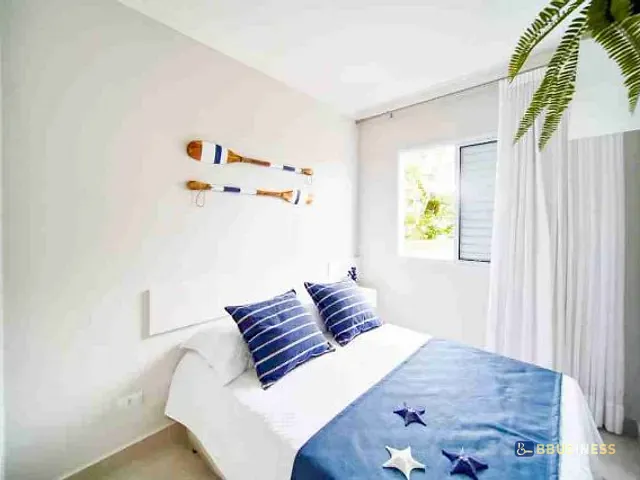 Apartamento 2 quartos e 1 banheiro, à venda ou para alugar, no bairro Chácaras em Bertioga