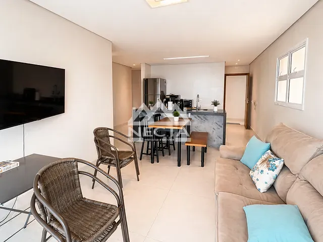 Apartamento com 106m² 3 quartos e 2 banheiros, para alugar, no bairro Jardim Aruan em Caraguatatuba