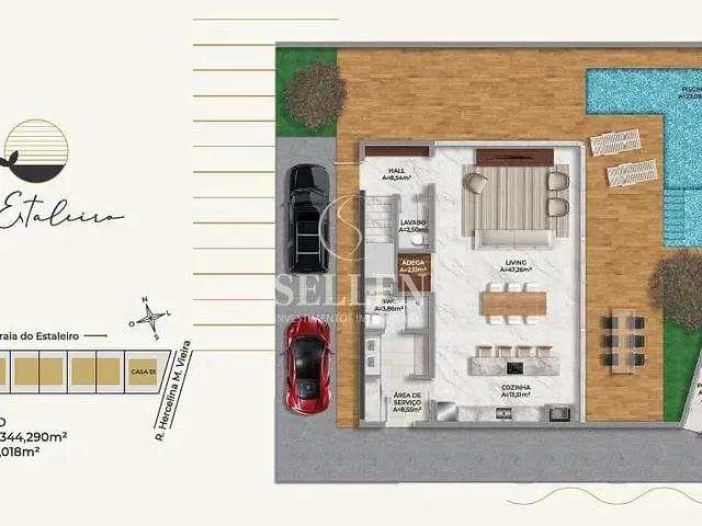Apartamento com 402m² 4 quartos e 6 banheiros, à venda, no bairro Praia do Estaleiro em Balneário Camboriú