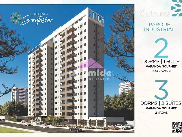 Apartamento com 79m² 2 quartos e 2 banheiros, à venda, no bairro Parque Industrial em São José dos Campos