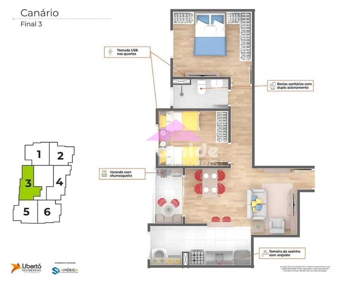 Apartamento, 2 quartos, 55 m² - Foto 13