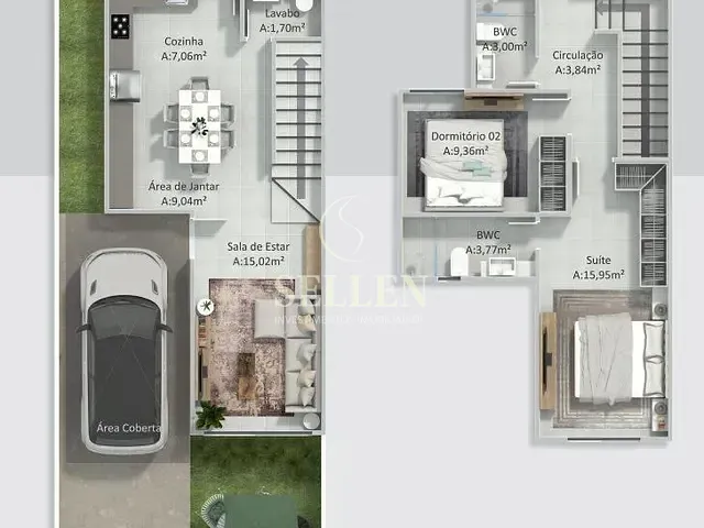 Apartamento 3 quartos e 2 banheiros, à venda, no bairro Nova Esperança em Balneário Camboriú