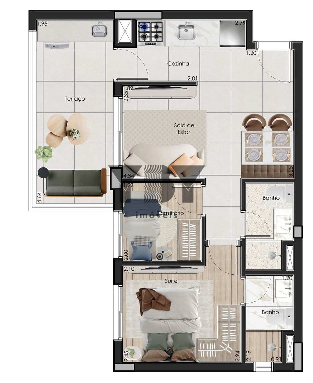 Apartamento, 2 quartos, 51 m² - Foto 27