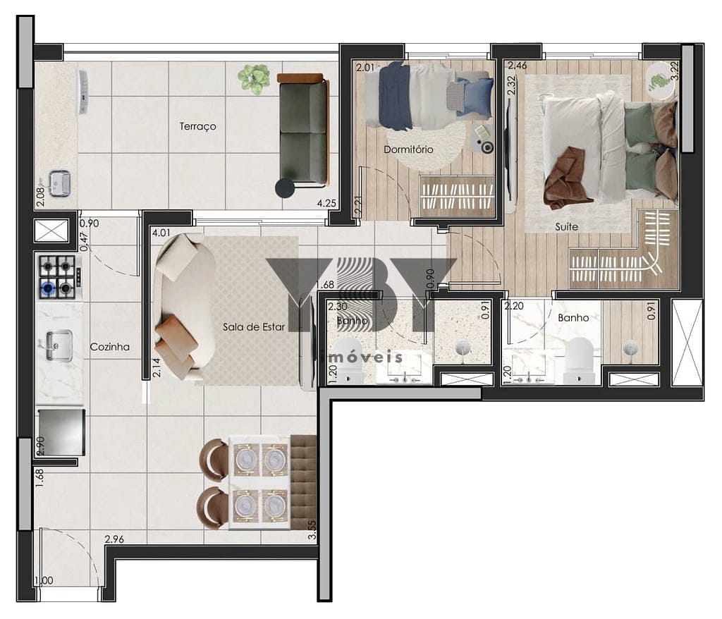 Apartamento, 2 quartos, 51 m² - Foto 28