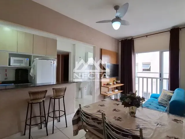 Apartamento com 45m² 2 quartos e 2 banheiros, à venda, no bairro Acaraú em Ubatuba