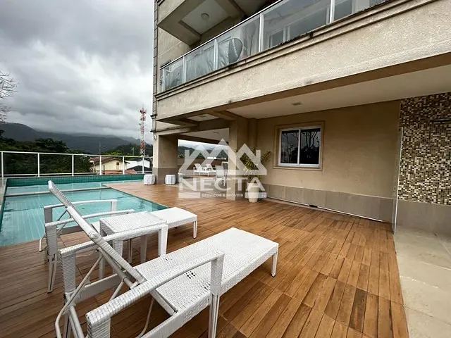 Apartamento com 100m² 3 quartos e 2 banheiros, para alugar, no bairro Jardim Primavera em Caraguatatuba