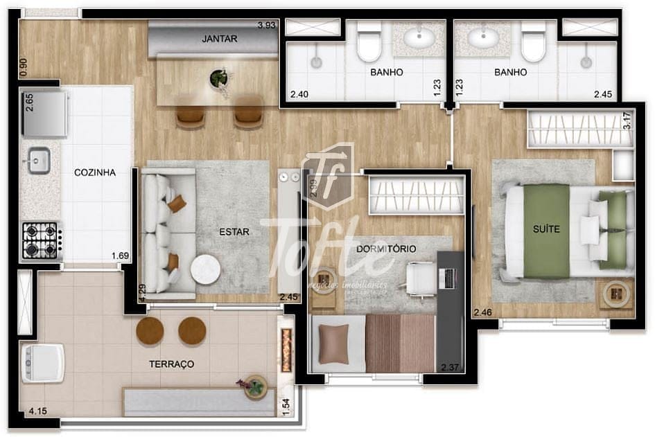 Apartamento, 2 quartos, 54 m² - Foto 21