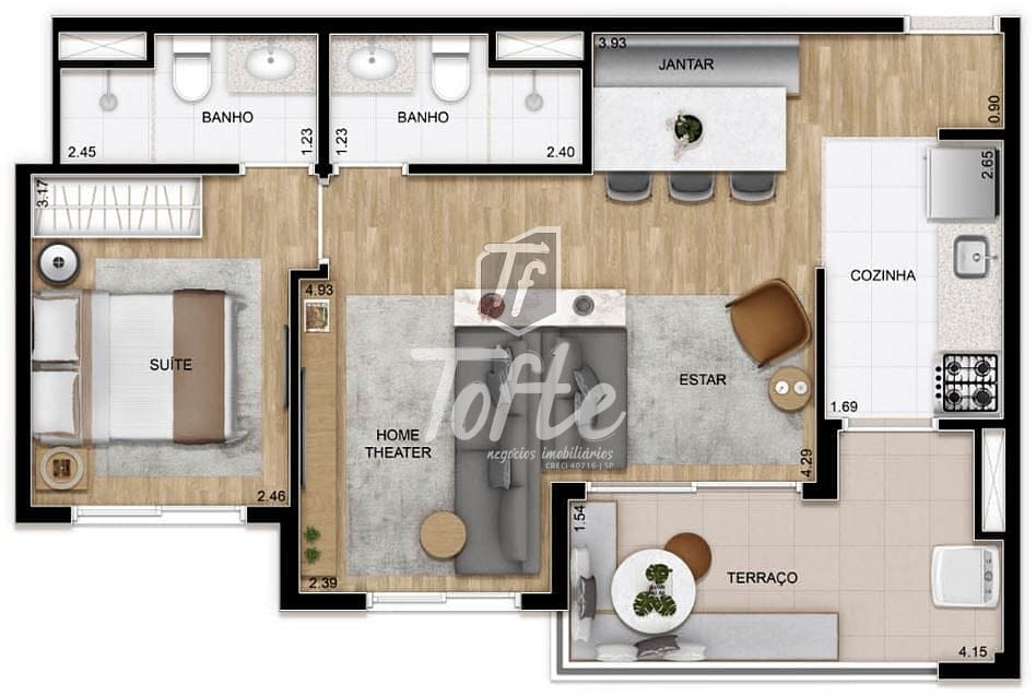 Apartamento, 2 quartos, 54 m² - Foto 22