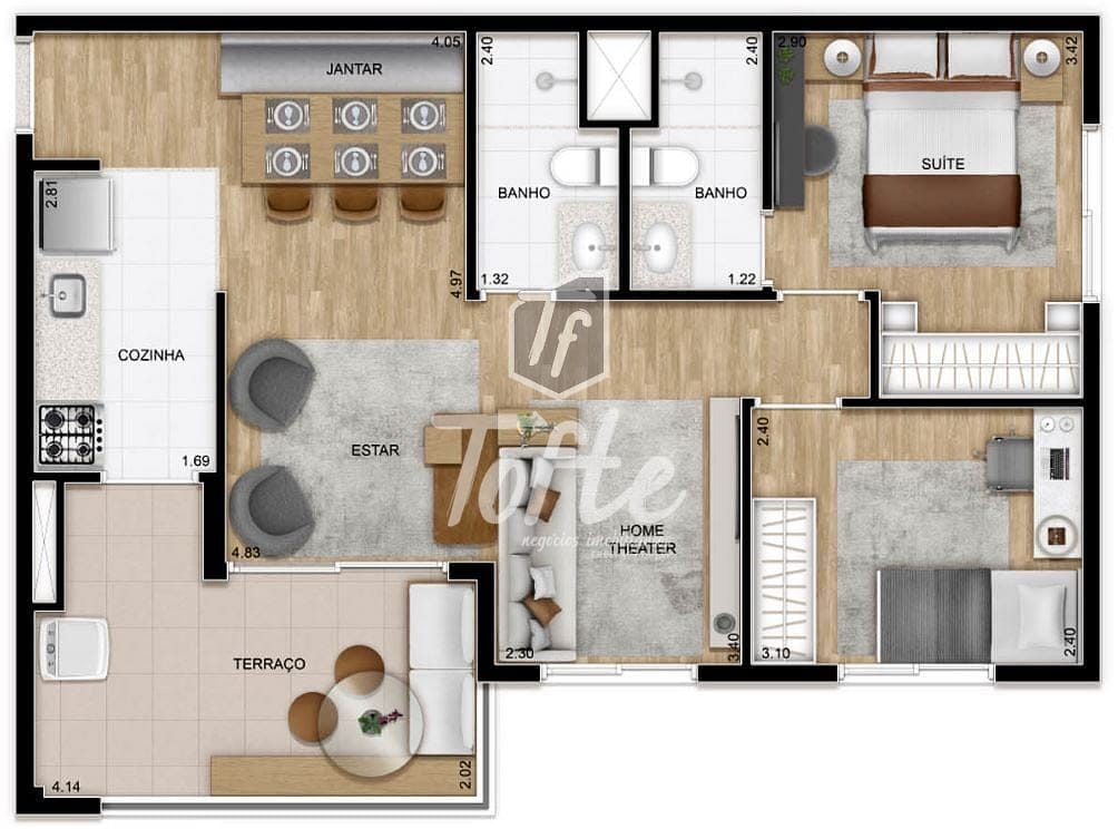 Apartamento, 2 quartos, 54 m² - Foto 24