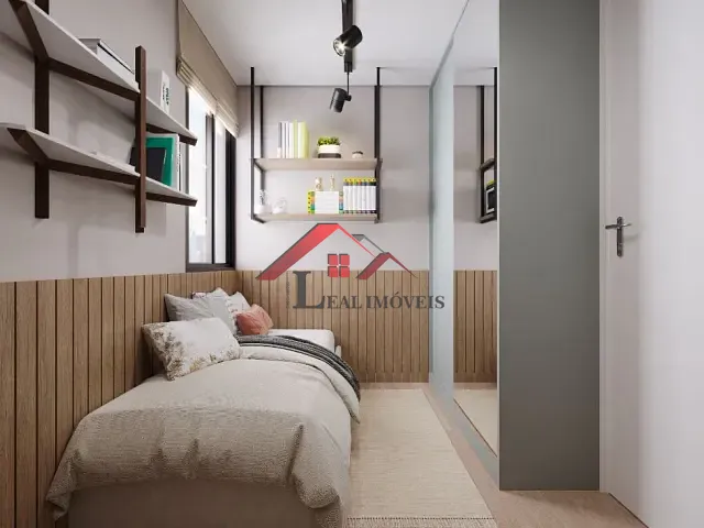 Apartamento com 39m² 2 quartos e 1 banheiro, à venda, no bairro Vila Príncipe de Gales em Santo André