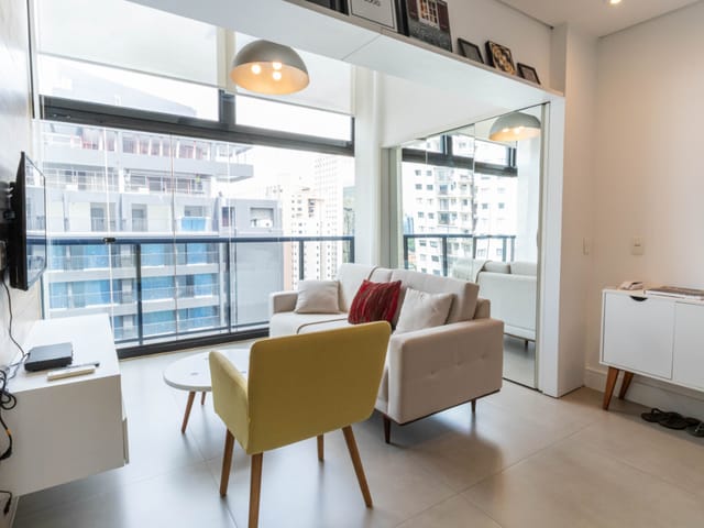 Apartamento com 62m² 1 quarto e 2 banheiros, à venda, no bairro Vila Olímpia em São Paulo