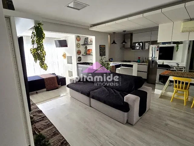 Apartamento com 65m² 1 quarto e 2 banheiros, à venda, no bairro Jardim Aquárius em São José dos Campos