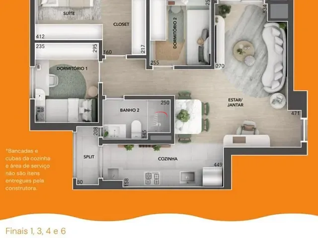 Apartamento com 161m² 3 quartos e 2 banheiros, à venda, no bairro Terra Bonita em Londrina