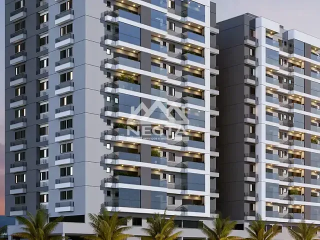 Apartamento com 43m² 1 quarto e 2 banheiros, à venda, no bairro Martim de Sá em Caraguatatuba