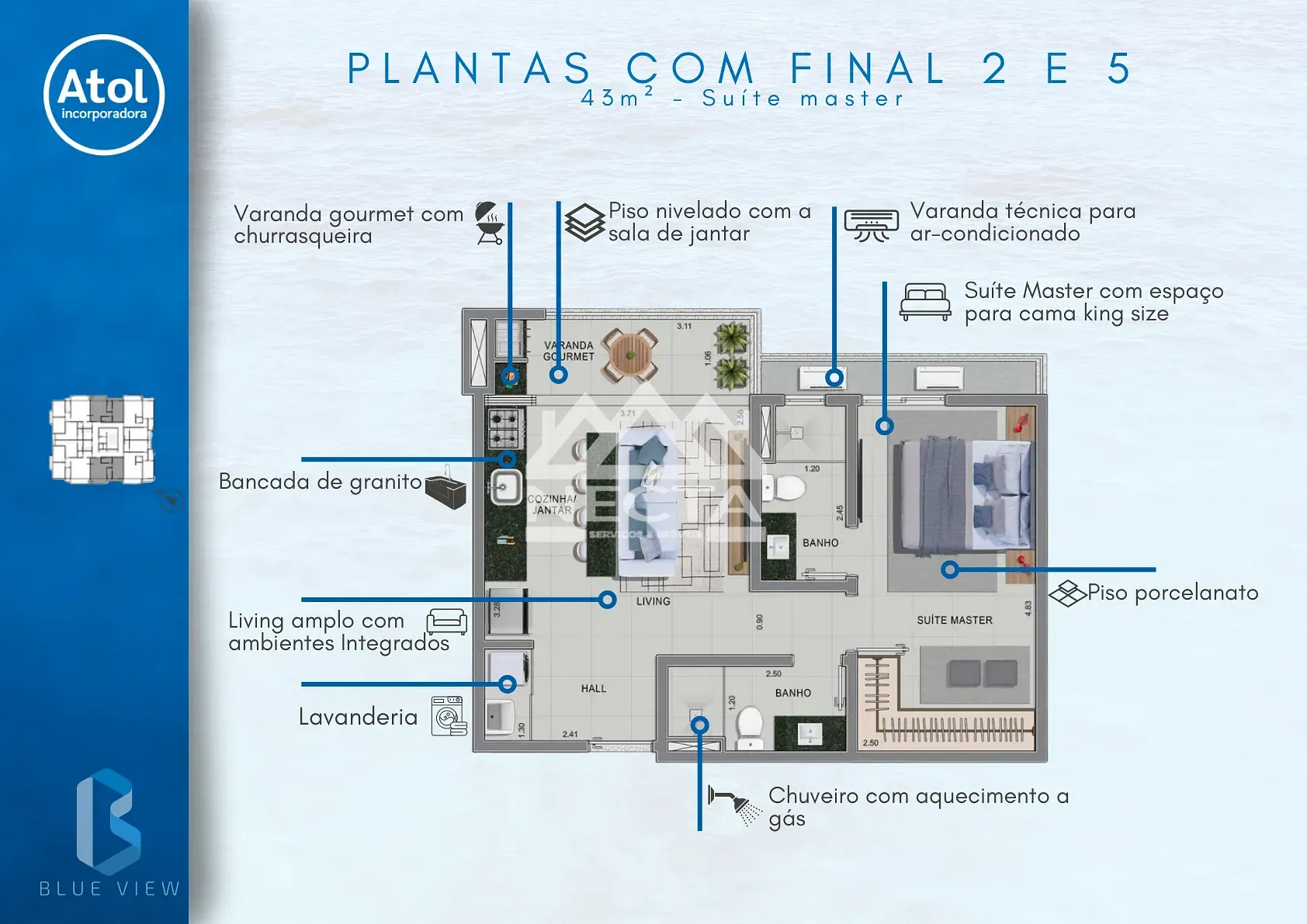 Apartamento, 1 quarto, 43 m² - Foto 24